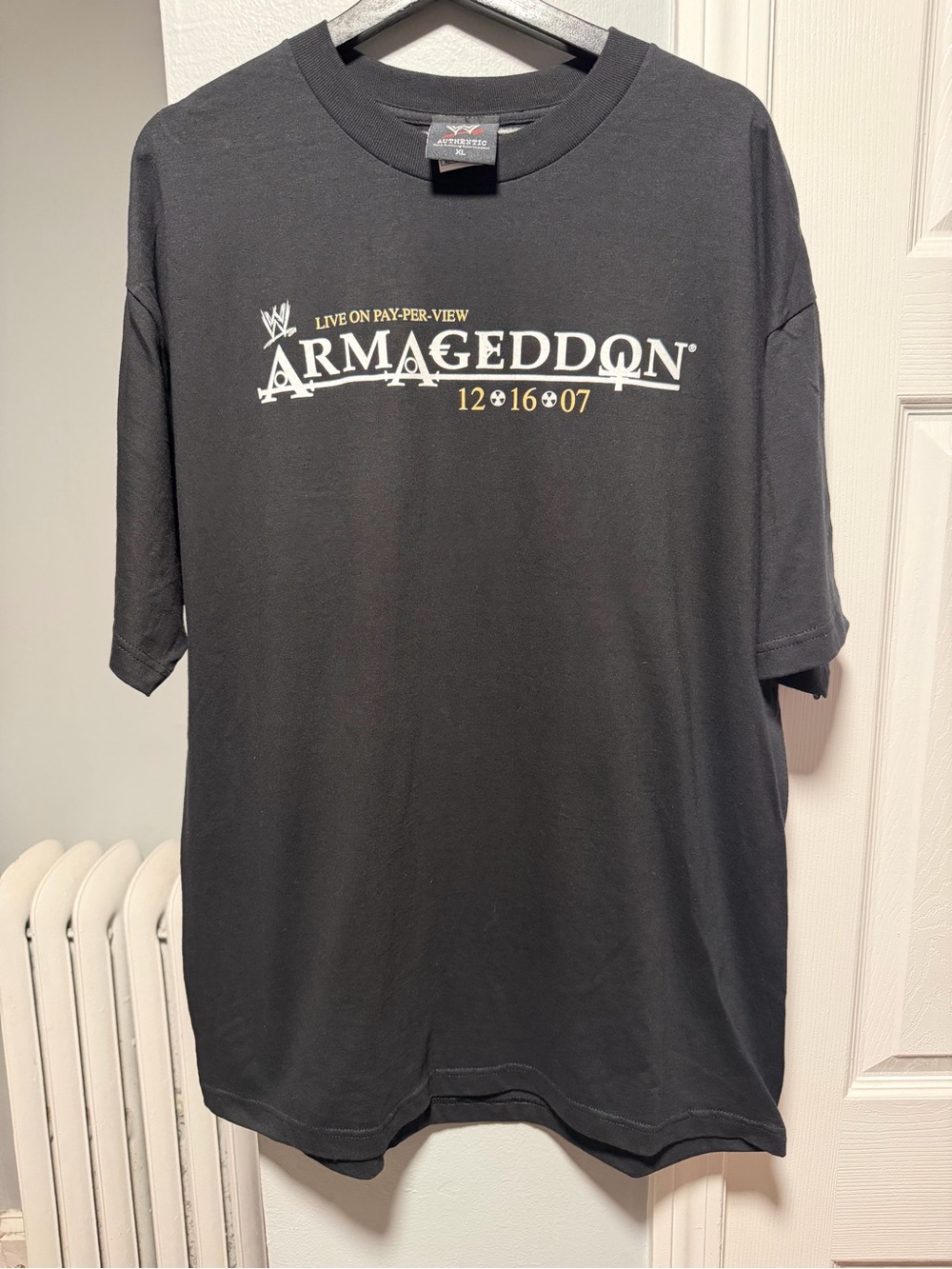 Vintage 2007 PPV WWE Armageddon Black T-Shirt Size Men’s XL